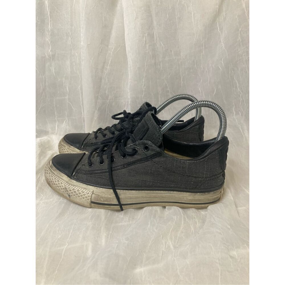 Converse X John Varvatos One Star Low Canvas Sneakers Size 6 Gray Black